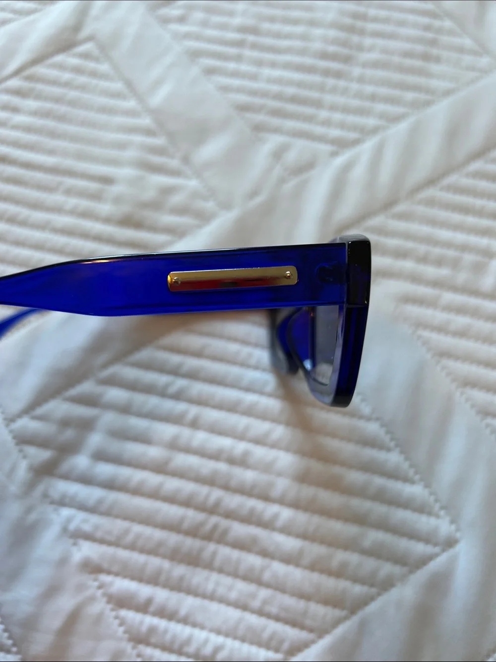 Bold Cobalt Blue women’s Rectangular Sunglasses